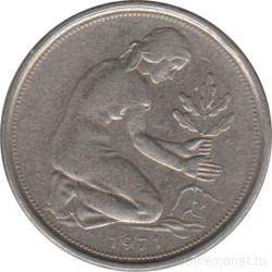 Монета. ФРГ. 50 пфеннигов 1971 год. Монетный двор - Гамбург (J).