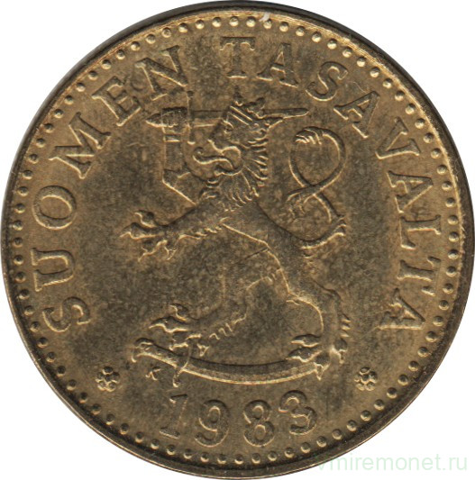 Монета. Финляндия. 20 пенни 1983 год (K).