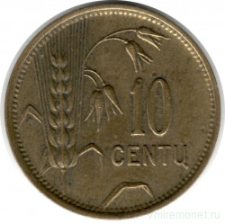 Монета. Литва. 10 центов 1925 год.
