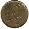 Монета. Литва. 10 центов 1925 год.