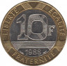 Монета. Франция. 10 франков 1988 год. ав.