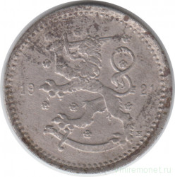 Монета. Финляндия. 1 марка 1921 год.
