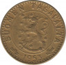 Аверс. Монета. Финляндия. 20 марок 1953 год.