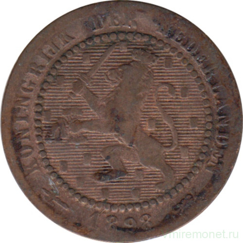 Монета. Нидерланды. 1 цент 1898 год.
