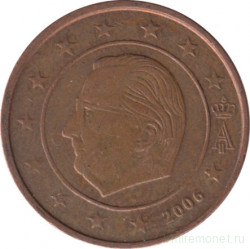 Монета. Бельгия. 2 цента 2006 год.
