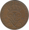Аверс. Монета. Швеция. 5 эре 1950 год (бронза).