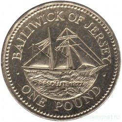 Монета. Великобритания. Джерси. 1 фунт 2006 год.