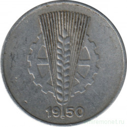 Монета. ГДР. 10 пфеннигов 1950 год (А).