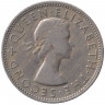 Монета. Новая Зеландия. 1 флорин 1953 год.