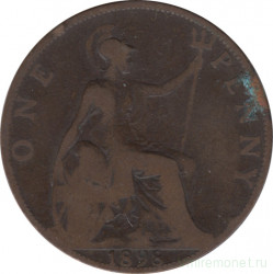 Монета. Великобритания. 1 пенни 1898 год.
