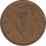 Монета. Ирландия. 1 пенни 1966 год. ав.