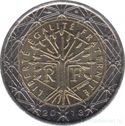 Монета. Франция. 2 евро 2013 год.