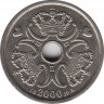 Монета. Дания. 2 кроны 2000 год. ав.