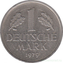 Монета. ФРГ. 1 марка 1979 год. Монетный двор - Гамбург (J).