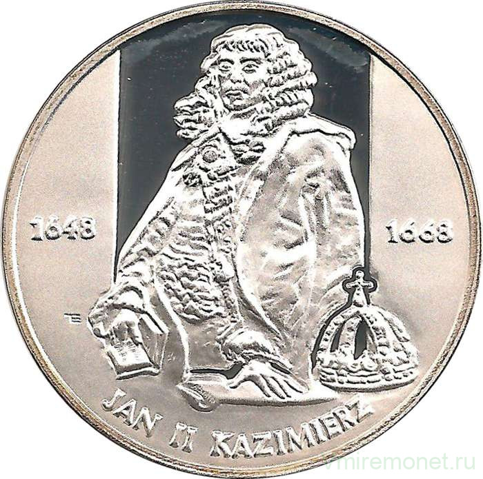 Монета. Польша. 10 злотых 2000 год. Ян II Казимир. В полный рост.