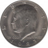 Монета. США. 50 центов 1983 год. Монетный двор P. ав.
