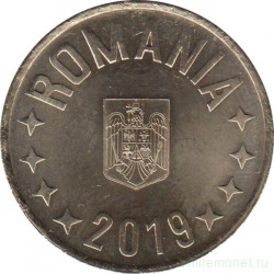 Монета. Румыния. 50 бань 2019 год.