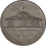 Монета. США. 5 центов 1944 год. Монетный двор P. рев.