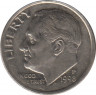  Монета. США. 10 центов 1998 год. Монетный двор P. ав.