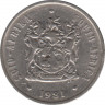 Монета. Южно-Африканская республика (ЮАР). 20 центов 1981 год. ав.