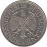 Монета. ФРГ. 1 марка 1957 год. Монетный двор - Гамбург (J). рев.