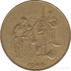 Монета. Западноафриканский экономический и валютный союз (ВСЕАО). 10 франков 1989 год.