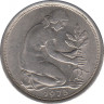 Монета. ФРГ. 50 пфеннигов 1975 год. Монетный двор - Мюнхен (D). ав.