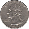 Монета. США. 25 центов 1995 год. Монетный двор P. ав.