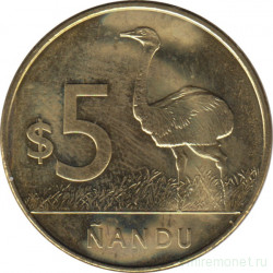 Монета. Уругвай. 5 песо 2011 год.