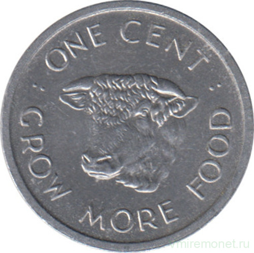 Монета. Сейшельские острова. 1 цент 1972 год. ФАО.