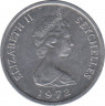 Монета. Сейшельские острова. 1 цент 1972 год. ФАО. рев.