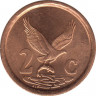 Монета. Южно-Африканская республика (ЮАР). 2 цента 1994 год. UNC. рев.
