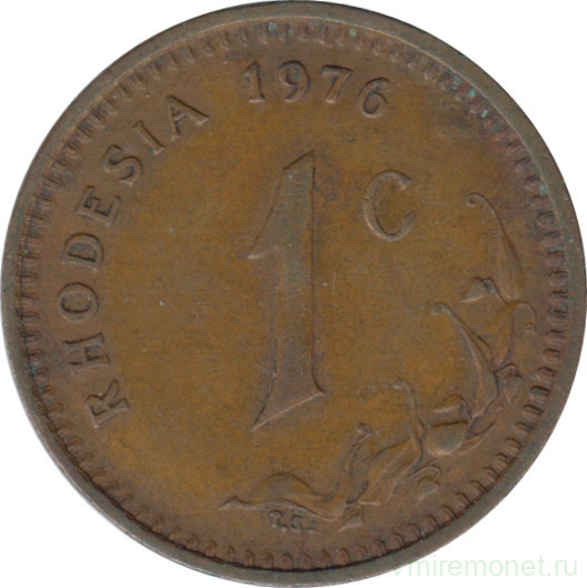 Монета. Родезия. 1 цент 1976 год.
