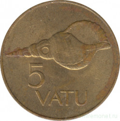 Монета. Вануату. 5 вату 1983 год.