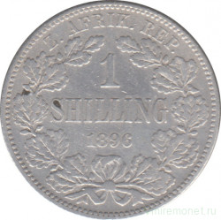 Монета. Южно-Африканская Республика (Трансвааль). 1 шиллинг 1896 год.