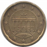 Монета. Германия. 20 центов 2007 год. (D).