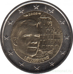 Монета. Люксембург. 2 евро 2008 год. Замки Люксембурга - Замок Берг.