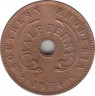 Монета. Южная Родезия. 1/2 пенни 1954 год. ав.