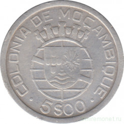 Монета. Мозамбик. 5 эскудо 1949 год.