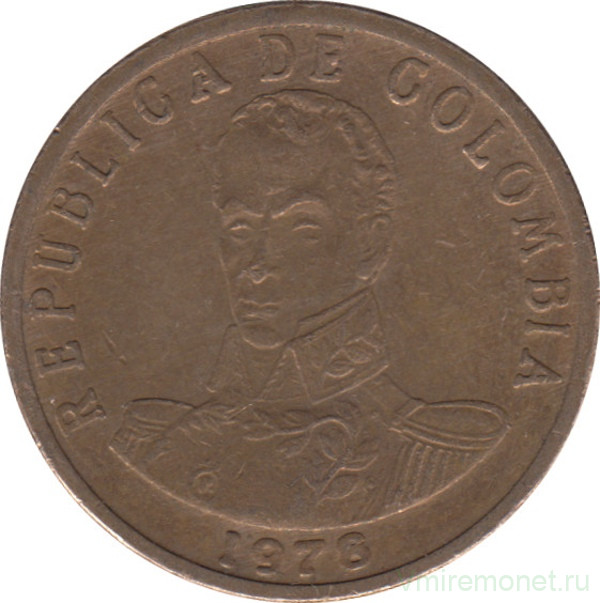 Монета. Колумбия. 2 песо 1978 год.