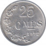 Монета. Люксембург. 25 сантимов 1972 год. ав.