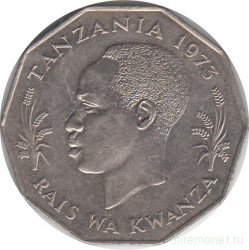 Монета. Танзания. 5 шиллингов 1973 год.