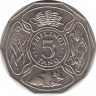 Монета. Танзания. 5 шиллингов 1973 год. рев.