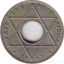 Монета. Британская Западная Африка. 1/10 пенни 1947 год. Без отметки монетного двора.