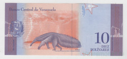 Банкнота. Венесуэла. 10 боливаров 2018 год.