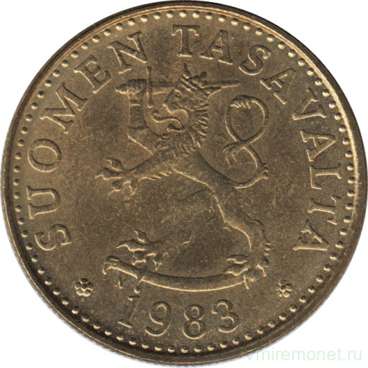 Монета. Финляндия. 20 пенни 1983 год (N).