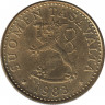 Аверс. Монета. Финляндия. 20 пенни 1983 год (N).