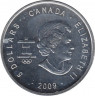 Монета. Канада. 5 долларов 2009 год. XXI зимние Олимпийские игры. Ванкувер 2010. рев.