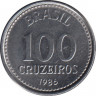 Монета. Бразилия. 100 крузейро 1986 год. ав.