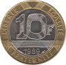 Монета. Франция. 10 франков 1989 год. ав.